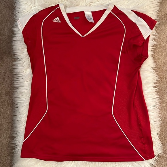 Women’s red Adidas top, good condition! - Picture 1 of 5